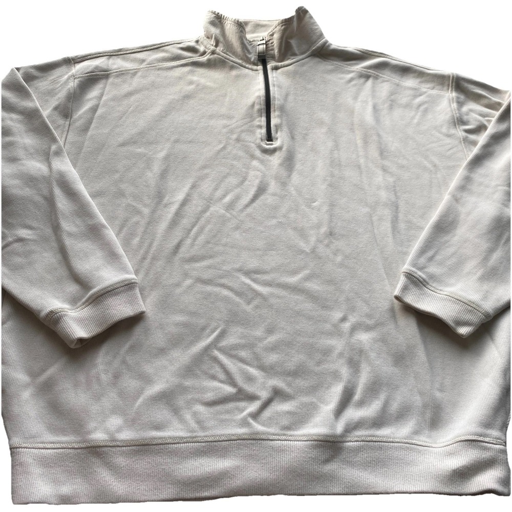 Kirkland‎ Long Sleeve Sweater White Men's Size Extra Large Mens Cotton Solid Top